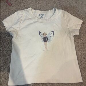 Brandy Melville “I don’t care” baby tee